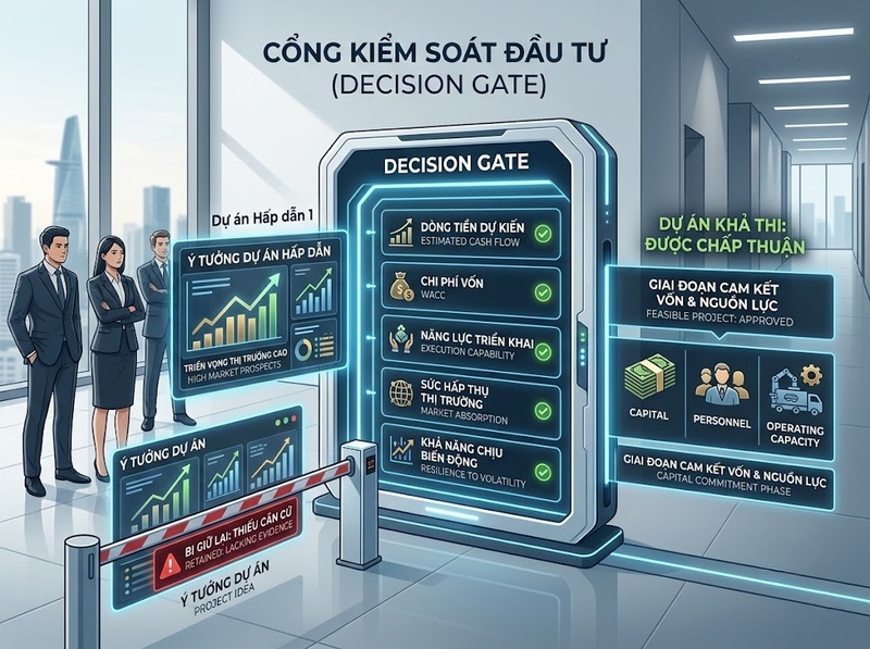 Đánh giá tính khả thi đầu tư giúp doanh nghiệp sàng lọc phương án thế nào?